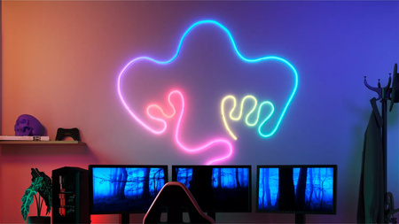 Taśma LED NEON 45W RGBIC 10m Inteligentna SMART WiFi Bluetooth Aplikacja WiZ