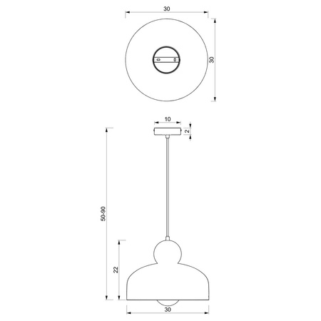 Lampa Wisząca Sufitowa HARALD Złota Granatowa Niebieska 1xE27 Milagro