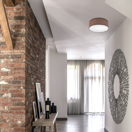 Plafon LED Lampa Sufitowa VIVIAN E27 Brązowa LM-1.207 Lamkur