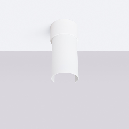 Lampa Sufitowa Oprawa Natynkowa 1x E27 Biała Flash Blue Sapphire SL.1673 Sollux