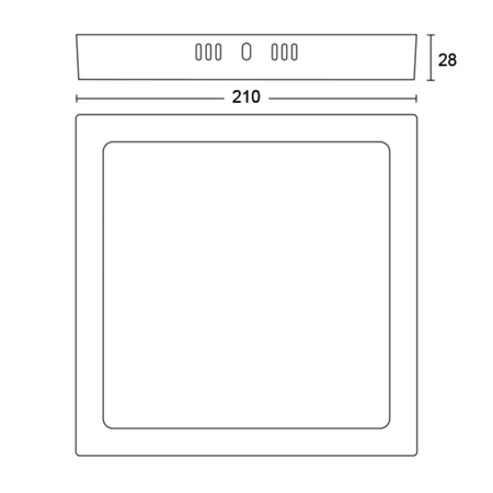 Lampa Sufitowa Plafon LED 12W 1200lm 2700K Biała Magneos Philips