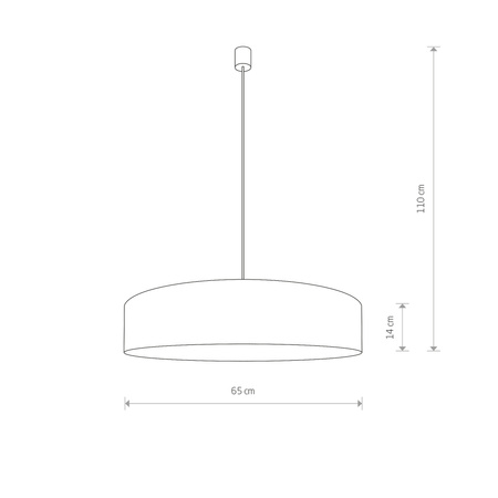 Lampa Sufitowa Wisząca 3x E27 Beżowa Nowoczesna TURDA 8950 Nowodvorski