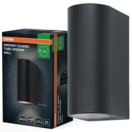 Kinkiet Ogrodowy Lampa Elewacyjna Zewnętrzna LED Szary IP54 Endura Osram