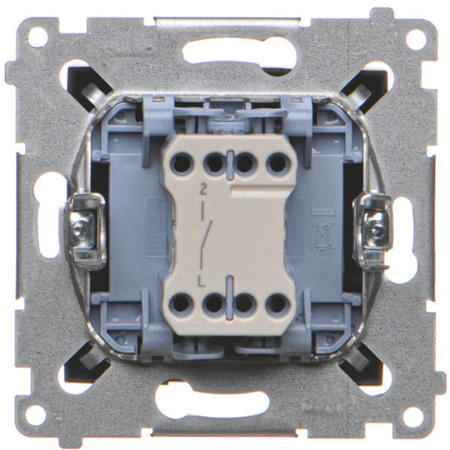 Włącznik Światła Pojedynczy Wyłącznik Jednobiegunowy Czarny DW1.01/49 KONTAKT SIMON