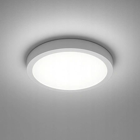 Panel LED Oprawa Sufitowa 18W 1440lm 4000K Neutralny 120° Natynkowy Ogrągły Biały Bingo Masterled