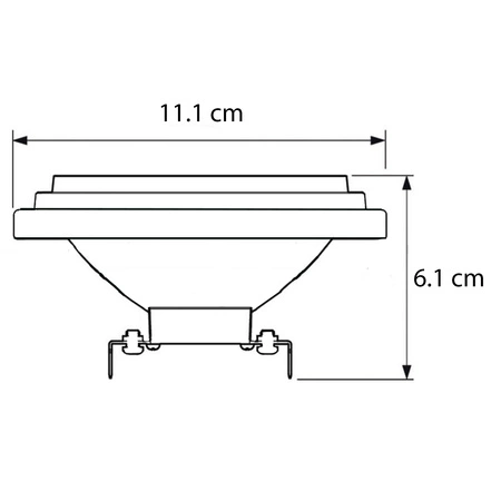 Żarówka LED G53 AR111 14.8W = 75W 950lm 4000K  Neutralna Biała 45° CRI95 PHILIPS Ściemnialna