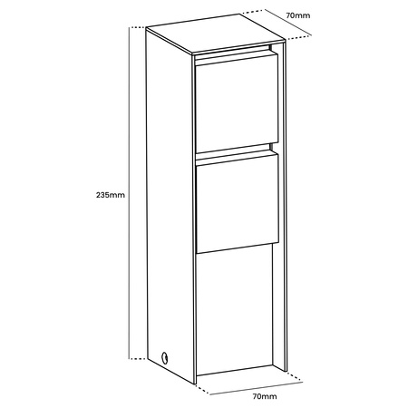 Słupek Ogrodowy IBERI Zewnętrzny Stojący 230V 2x Gniazdo Sieciowe IP65 LUMILED