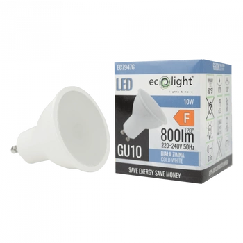 Żarówka LED Reflektor GU10 10W 900lm 6500K Zimna Ecolight