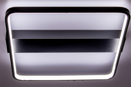 Lampa Sufitowa Żyrandol LED Galax 40W czarny + Pilot