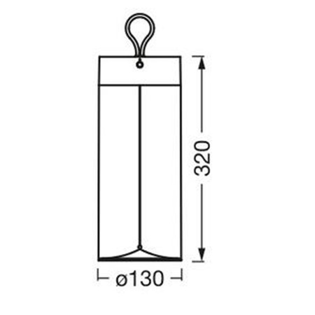 Lampa LED Filament Dekoracyjna Podłogowa z Uchwytem USB Ściemnialna 1.2W 2700K LEDVANCE