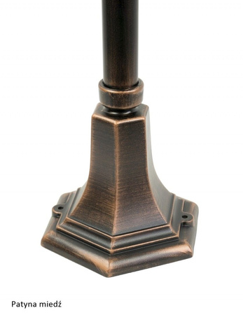 Lampa Ogrodowa Zewnętrzna Stojąca SŁUPEK Retro Classic II K 5002/2 H E27 115cm Su-Ma