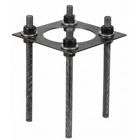 Kotwa Fundamentowa Regulowana do Słupa BASE SV 200x200mm KOBI