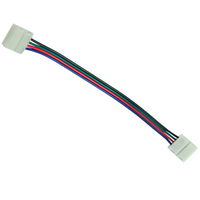 Złączka do Taśm LED Kątowa Elastyczna Dwustronna do Taśm LED RGB 4pin 10mm Biała Sanico Goldlux