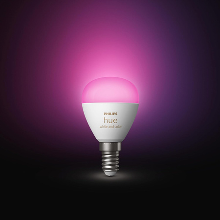 Żarówka LED E14 P45 5,1W CCT RGB PHILIPS HUE White & COLOR Ambiance Bluetooth Zigbee