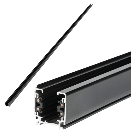 Szynoprzewód Szyna Oświetleniowa 3-Obwodowa 2m Czarny Kobi