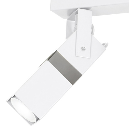 Lampa sufitowa 3x GU10 Spot Biały + Srebrny VIDAR Milagro Styl nowoczesny