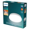 Lampa Sufitowa Plafon LED 12W 1350lm 2700K z Czujnikiem Zmierzchu Biała Acuna Philips