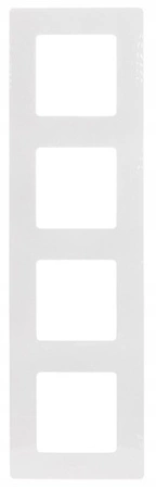 Ramka Poczwórna 4-krotna do Włączników Światła Gniazdek Biała LEGRAND NILOE