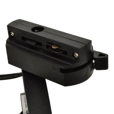 Lampa Oprawa Szynowa 1-fazowa Lugar Track Czarna 1xAR111 GU10 Milagro