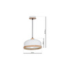 Lampa wisząca STUDIO 1xE27 Klasyczny Klosz Drewniane Wykończenie Biała MLP8848 Milagro Metal + Drewno