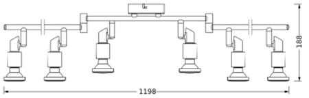 Lampa Sufitowa LED Oprawa Punktowa Reflektor 15.6W 1380lm 2700K Ciepła 36° Srebrna Spot Brushed Silver Osram