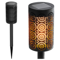 Lampa Solarna Ogrodowa LED Wbijana Pochodnia 39cm IP44 Czujnik Zmierzchu