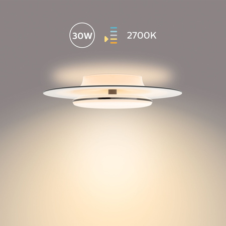 Lampa Sufitowa Plafon LED 30W 3100lm 2700K Biała Garnet Philips