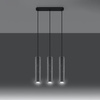 Lampa Sufitowa Wisząca Zwis 3x GU10 Tubularna Szara Industrialna Luvo Sollux