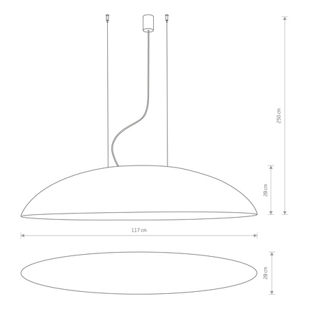 Lampa Sufitowa Wisząca 5x E27 Biała CANOE 7927 Nowodvorski