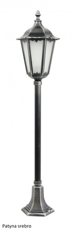 Lampa Ogrodowa Zewnętrzna Słupek LATARNIA E27 Retro Classic K 5002/2 114cm czarny Su-Ma