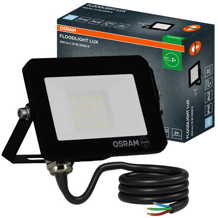 Naświetlacz LED Halogen Zewnętrzny Reflektor 10W 6500K 900lm IP65 FLOODLIGHT LUX OSRAM
