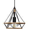 Lampa wisząca sufitowa BROXTON Rope IL MIO czarna w stylu loft stal + sznur 1x E27 GOLDLUX (Polux)