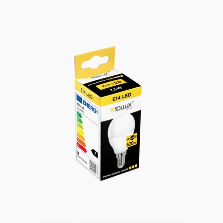 Żarówka LED E14 Kulka 8W 620lm 3000K Ciepła Sollux