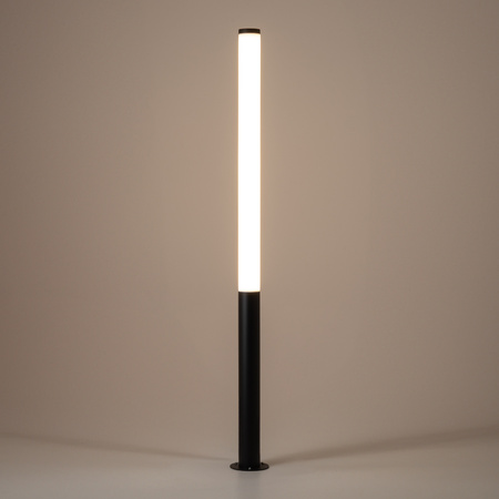 Lampa Ogrodowa Oprawa Zewnętrzna Stojąca Słupek LED 100W 7800lm 3000K Ciepła Czarna Wodoodporna IP54 MIA LED L 11375 Nowodvorski