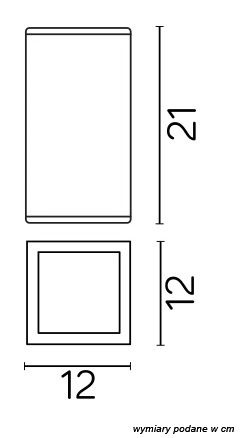 Lampa Ogrodowa Zewnętrzna Sufitowa SPOT LED Adela 8003 BL E27 Su-Ma