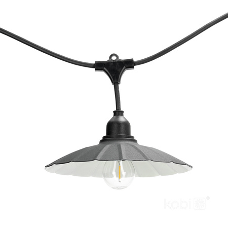 Klosz do Girlandy Zestawu CRETE LS M1 Czarny Metalowy 5 Sztuk Kobi