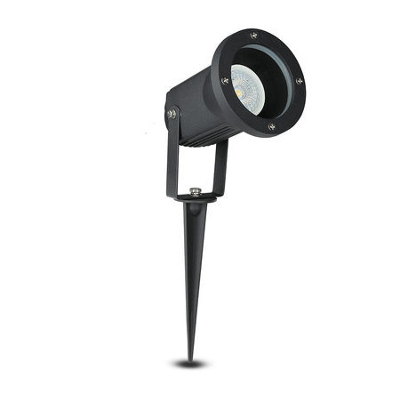 Lampa Ogrodowa Reflektor GU10 IP44 Regulowana Czarny VT-769 V-TAC