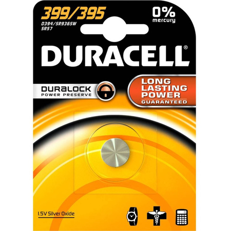 BATERIA SREBROWA DURACELL D 399 395 SR57 1.5V Blister 1szt.