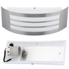 Kinkiet Ogrodowy Elewacyjny Lampa Zewnętrzna E27 INOX IP44 DORIS
