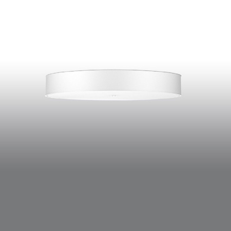 Lampa Sufitowa Plafon 6x E27 Oprawa Natynkowa Geometryczna Biała Minimalistyczna Skala Sollux