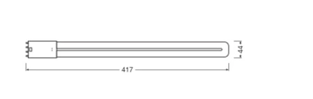 Świetlówka LED 2G11 8W = 18W 1000lm 6500K Zimna 140° DULUX Osram