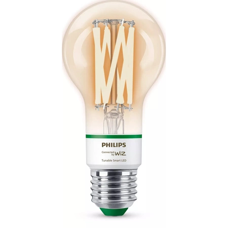 Żarówka LED E27 A60 4.3W = 60W 903lm 2700-4000K TW FILAMENT UltraEfficient Inteligentna SMART WiFi Bluetooth Aplikacja WiZ Philips