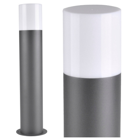 Lampa Ogrodowa LED Słupek E27 TUBA NISKA Grafit 44cm DALLAS GOLDLUX (Polux)