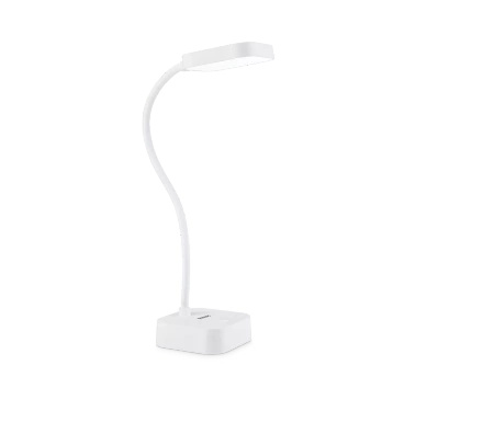Lampka Biurkowa LED 5W 90lm 5000K USB Biała Rock Philips