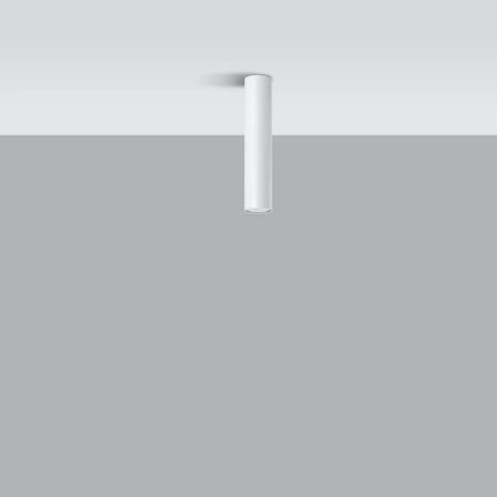 Lampa Sufitowa Oprawa Natynkowa SPOT TUBA GU10 Tubularna Biała Nowoczesna Lagos Sollux