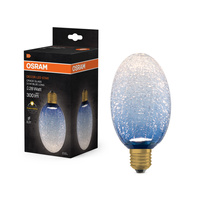 Żarówka LED E27 Owalna Mroźna 3.5W 300lm 2700K Ciepła Dekoracyjna Niebieska Osram