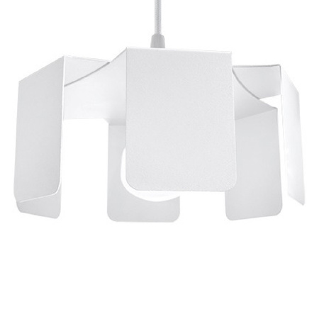 Lampa Sufitowa Wisząca Zwis E27 Żyrandol Nieregularna Biała Industrialna Tulip Sollux