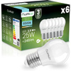 6x Żarówka LED E27 Kulka P45 2,5W = 25W 249lm 6500K Zimna 180° LUMILED