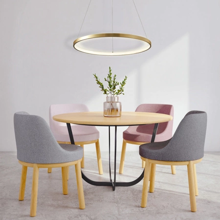 Lampa Sufitowa LED Wisząca Zwis 20W 2600lm 4000K Neutralna 120° Złota LEA Sanico Goldlux