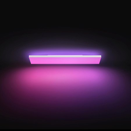 Panel LED Lampa Sufitowa Natynkowa 120x30 cm 67W 4800lm IP20 White and Color Ambiance RGB + TW Biała Inteligentna SMART Zigbee Bluetooth Datura Philips HUE